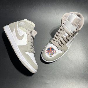 Air Jordan Mid Linen Light Bone